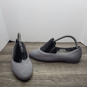NEW! Allbirds Womens Size 8 Grey Tree Breezers Pointed Wool Ballet Flats Slip On